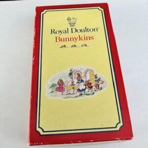 Royal Doulton Bunnykins Birthday Candlesticks Reed And Barton Silverplate